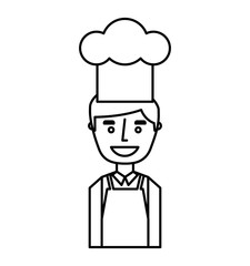 chef avatar character icon vector illustration design