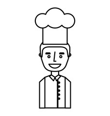 chef avatar character icon vector illustration design