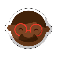 grandfather avatar character icon vector illustration design