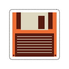 floppy disk isolated icon vector illustration design