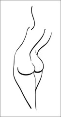 woman's body siluette