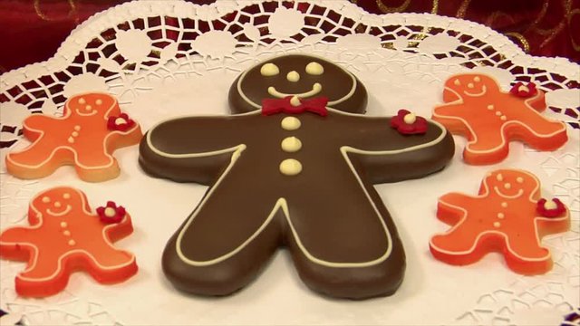 10800 german confectioner dolly around gingerbread man
