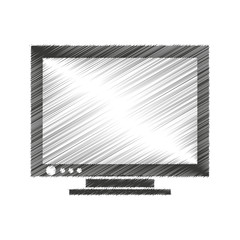 computer monitor isolated icon vector illustration design
