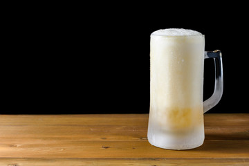 frozen glass beer