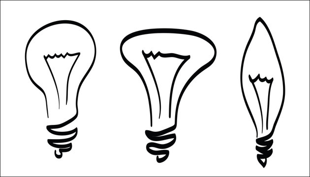 lamp scetch outline