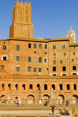 Fototapeta premium Roman Forum, Rome's historic center, Italy.