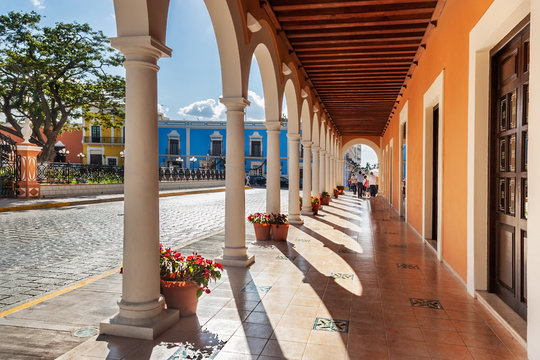 Plaza de la Independencia, in Campeche, Mexico's Old Town of San Francisco de Campeche