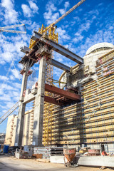 Building of nuclear power plant