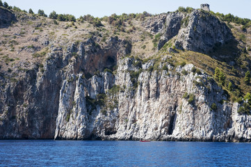 Fototapeta na wymiar South Mediterranean's coastline, Italy