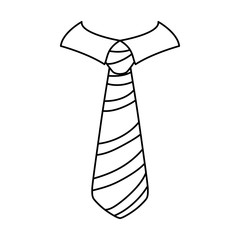 Necktie male fashion icon vector illustration graphic design