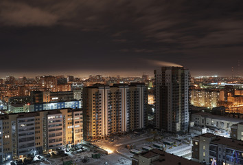 Naklejka premium Homes under construction