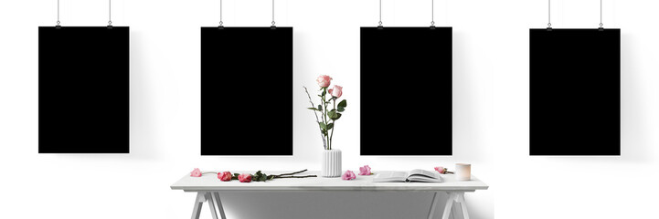 Moderne Arbeitsplatz - Banner - Textfreiraum