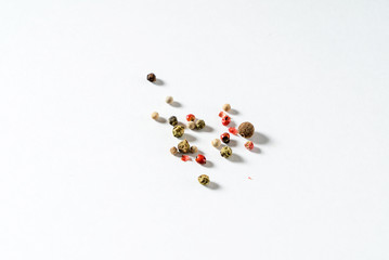 pepper on the white