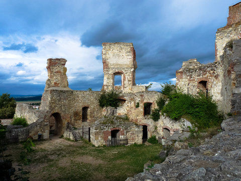 Ruins of Boskovice castle, south Moravia, Czech Republic.