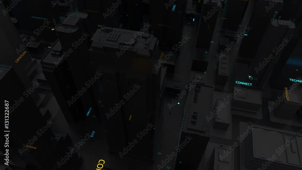 Poster 3d rendering of particle trails. particles move to the side and leave a sparkle trail.