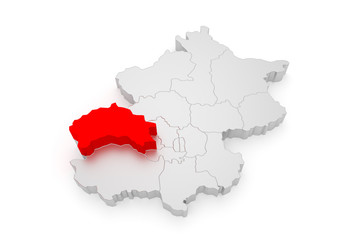 Mentougou - Peking - Bezirke 3D