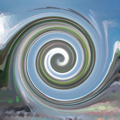 Swirls of digital paint suitable as background for projects