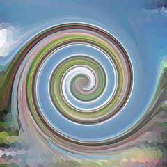 Swirls of digital paint suitable as background for projects