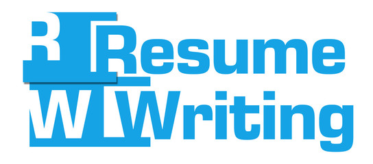 Resume Writing Blue Abstract Stripes 