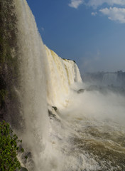 Brazil, State of Parana, Foz do Iguacu, View of the Iguazu Falls.