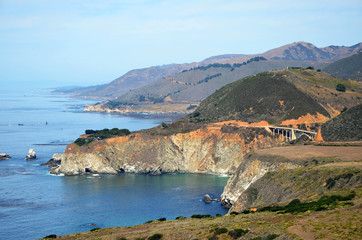 Bixby Bridge - Pacific Coast Highway (Big Sur) Scenic, California USA