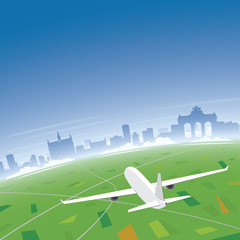 Brussels Skyline Flight Destination