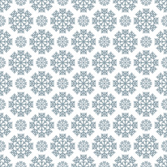 Seamless pattern with snowflakes. Winter background. Vector illu