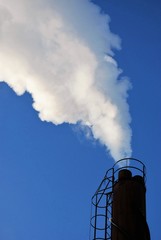 Skorsten med r&ouml;k