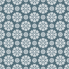 Seamless pattern with snowflakes. Winter background. Vector illu