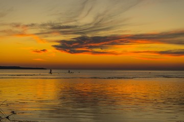 Fototapeta na wymiar sunset at the Baltic Sea