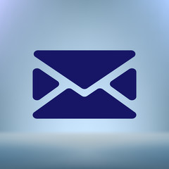 Flat style icon of envelope. E-mail
