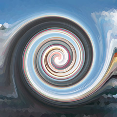 Swirls of digital paint suitable as background for projects on a