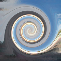 Swirls of digital paint suitable as background for projects on a