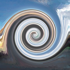 Swirls of digital paint suitable as background for projects on a