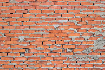 Obraz premium Rough brick masonry