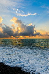 Scenic sunset over the Black Sea