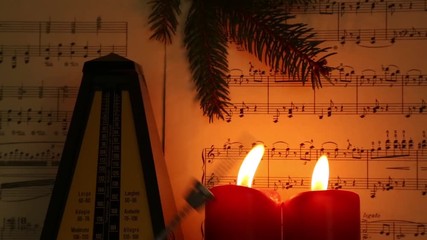 advent 2 candles and metronome