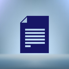 Flat paper cut style icon of text searching