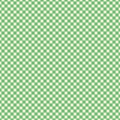 風合いのあるバイアス（斜め）ギンガムチェック　シームレスパターン　緑系