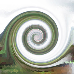 Swirls of digital paint suitable as background for projects on a