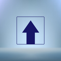 Ahead Only, One way traffic sign, Drive Straight