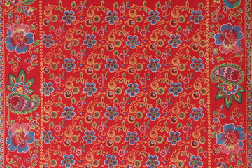 pattern on a scarf