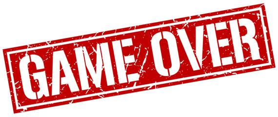 game over square grunge stamp © Aquir