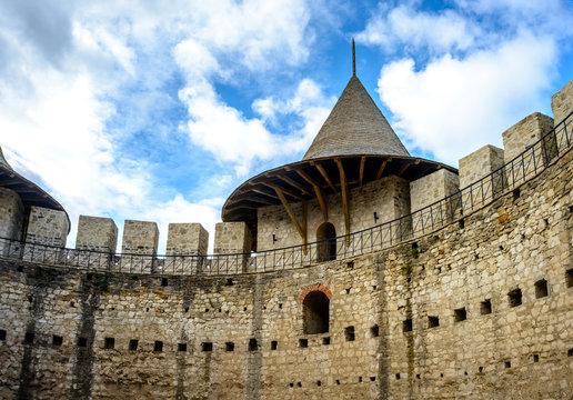 Castle in Soroca, Medieval Fortress. Architectural details of medieval fort in Soroca, Moldova