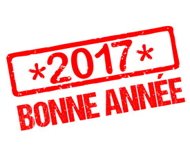 Tampon avec bonne année 2017