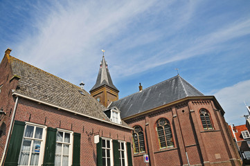 La chiesa del Villaggio di Marken, Olanda - Paesi Bassi