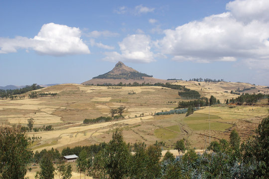 Landschaft um Gondar, Äthiopien, Afrika