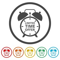 Limited time offer icons set