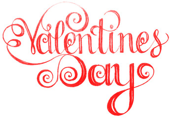 Happy valentines day Lettering, design elements for cards.