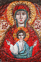 Obraz premium Virgin Mary and Jesus Christ